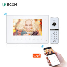 Key timbre de puert do sensor Bcom, monitor interno de 7 polegadas com painel de chamadas
